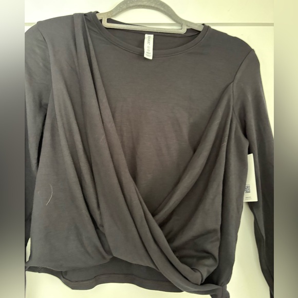 SPANX NWT Black Long Sleeve Drape Top - Picture 8 of 8